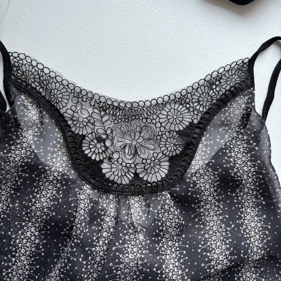 Costa Blanca Women's Size XS Sheer Tank Lace Dark Romantic Layered Whimsigoth - Picture 1 of 12